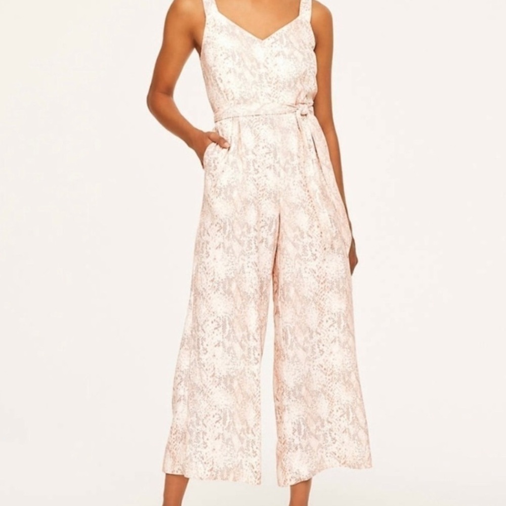 Loft snakeskin jumpsuit